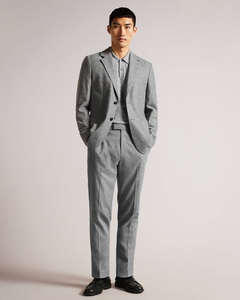 <P>Slim Fit Flannel Blazer</P>